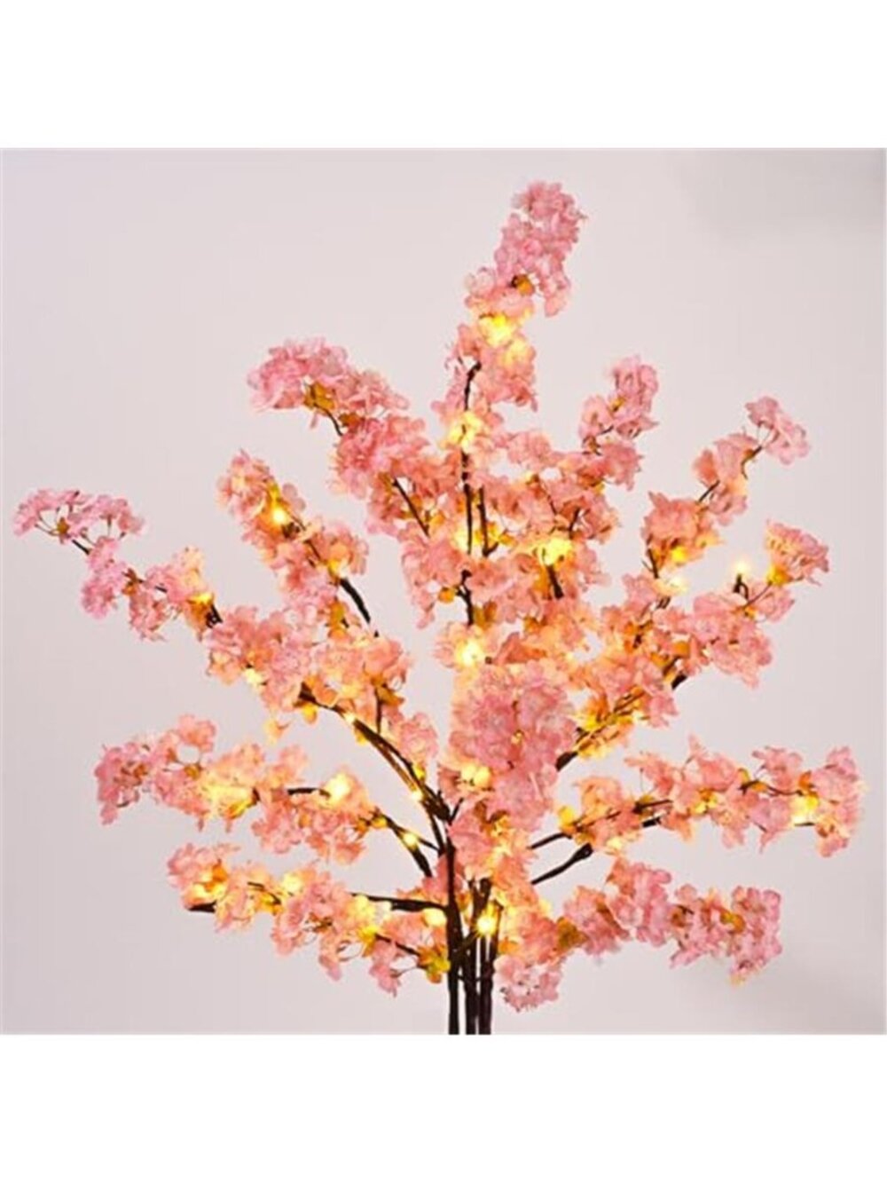 3 Pcs Artificial Cherry Blossom Branches 39'' Cherry Blossom Tree Decor |Lighted